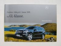 Mercedes Benz Preisliste GL-Klasse Januar 2009 X164