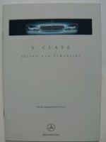 Mercedes Benz S-Class Saloon and Limousine Price List UK W220