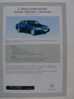 Mercedes Benz Preisliste C-Klasse Esprit Selection W202 6/1999