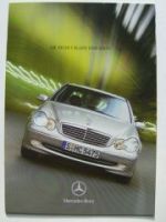 Mercedes Benz C-Klasse Limousinen W203 Prospekt Februar 2000