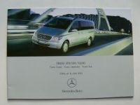 Mercedes Benz Preisliste Viano Trend Ambiente Fun Juni 2003
