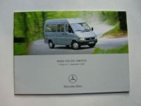 Mercedes Benz Preisliste Sprinter September 2004 NEU