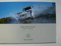 Mercedes Benz Preisliste G-Klasse BR463 April 2003 NEU