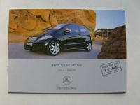 Mercedes Benz Preisliste A-Klasse Januar 2007 BR169