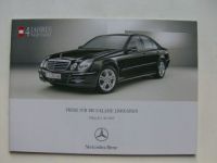 Mercedes Benz Preisliste E-Klasse Limousinen BR211 Juli 2007