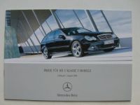 Mercedes Benz Preisliste C-Klasse T-Modelle BR203 August 2006