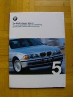 The BMW 5 Series Saloon E39 520iSE-540i+530d SE 1998 Brochure