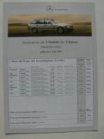 Mercedes Benz Preisliste C-Klasse W202 T-Modelle Juni 1997