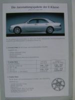 Mercedes Benz E-Klasse Ausstattungspakete W210 April 2001