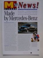 Mercedes Benz M-Klasse BR163 News Februar 1997