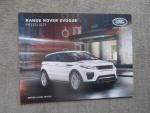 Land Rover Evoque Preisliste April 2014