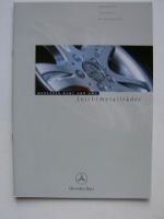 Mercedes Benz & AMG Leichtmetallräder Prospekt Juli 2000