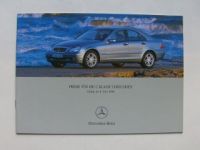 Mercedes Benz Preisliste C-Klasse Limousinen W203 Juli 2002