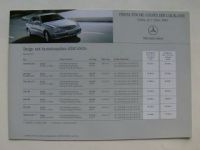 Mercedes Benz Preisliste CLK-Klasse Coupès BR209 März 2002