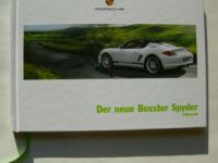 Porsche Boxster Spyder Prospekt Juni 2009 NEU