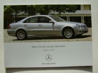 Mercedes Benz Preisliste E-Klasse BR211 September 2007