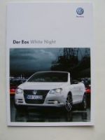 VW Eos White Night Prospekt +Preisliste Oktober 2009