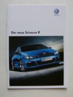 VW Scirocco R Prospekt November 2009 +Preisliste NEU