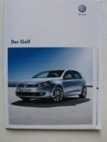 VW Golf6 Prospekt +Preisliste Oktober 2009 NEU
