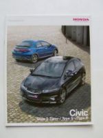 Honda Civic 5-Türer/Typ S/R Zubehör Prospekt NEU