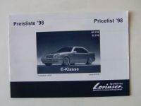 Lorinser Mercedes Benz Preisliste W210 S210 April 1998