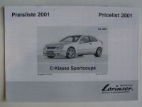 Lorinser Mercedes Benz Preisliste C-Klasse  CL203 März 2001