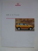 Honda HR-V 5-Türer Prospekt November 1999 NEU