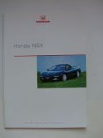 Honda NSX Prospekt Januar 2000 NEU