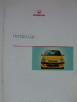 Honda Logo Prospekt November 1999 +Preisliste NEU