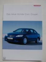 Honda Civic Coupé Prospekt Dezember 2003 NEU