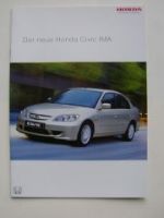 Honda Civic IMA Prospekt Dezember 2003 NEU