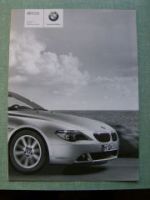 BMW Preisliste 6er Cabrio E64 6er Coupe E63 2005