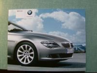 BMW 6er Coupe E63 Cabrio E64 630i 635d 650i Prospekt 2007