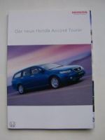 Honda Accord Tourer Prospekt März 2003 +Preisliste