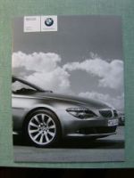 BMW Preisliste 6er Coupe E63 Cabrio E64 2007 630i 650i 635d