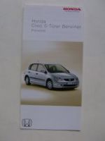 Honda Civic 5-Türer Benziner Preisliste April 2005