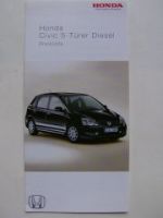 Honda Civic 5-Türer Diesel Preisliste April 2005