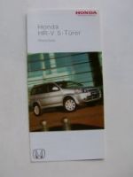 Honda HR-V 5-Türer Preisliste Januar 2004