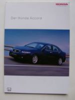 Honda Accord Limousine Prospekt April 2003 NEU +Preislisten