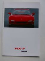 Mazda RX-7 Prospekt Juli 1992 Rarität