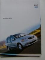 Mazda MPV Prospekt Juli 2001 NEU