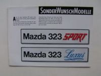 Mazda 323 Sport Luxus Sonderprospekt August 1988 BF