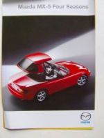 Mazda MX-5 Four Seasons Prospektblatt NEU NB