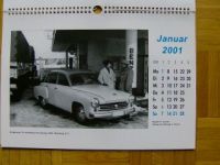 IFA 2001 Kalender Trabant 601 Wartburg 311 Barkas B 1000