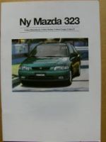 Mazda 323 Ny Dänemark Prospekt Dezember 1996 NEU