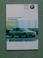 BMW Handbuch für Verkäufer 3er Limousine E46 +Allrad +Special Ed