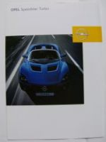 Opel Speedster Turbo Prospektblatt Februar 2003 NEU