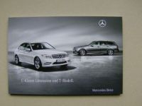 Mercedes Benz C-Klasse Limousine +T BR204 Prospekt Dezember 2009