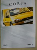Opel Corsa B Prospekt Finnland März 1999 NEU