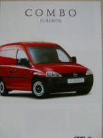 Opel Combo Zubehör Prospekt August 2001 NEU